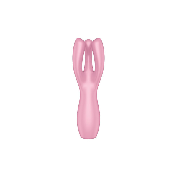 Vibromasseur point G avec stimulateur de clitoris USB rose Threesome 3 Satisfyer 